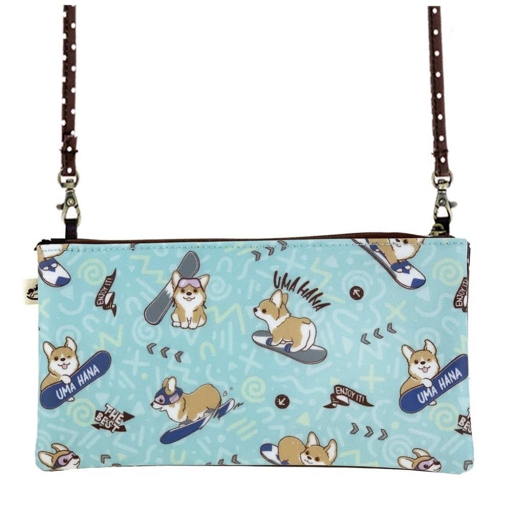 Waterproof Corgi Rectangular Crossbody Purse